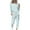 Light Blue1, variant on Diufon Womens Plus Size Sets Crew Neck Long Sleeve Tops Gradient Drawstring Pants with Pockets