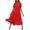 Red, variant on WIZUTIZ Beach Dresses for Women Swing Smocked A Line Dress Relaxed Fit Loose Fit with Liner Solid Vacation Dress Short Sleeve Crew Neck Peplum Dress for Womens Midi Dress Stretchy Dress Gray