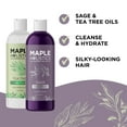 thumbnail image 3 of Sulfate Free Shampoo and Conditioner Set - Tea Tree Sage and Rosemary Shampoo and Conditioner for Dry Flaky Scalp Care - Deep Cleansing Color Safe Shampoo and Conditioner for Damaged Dry Hair Care, 3 of 4
