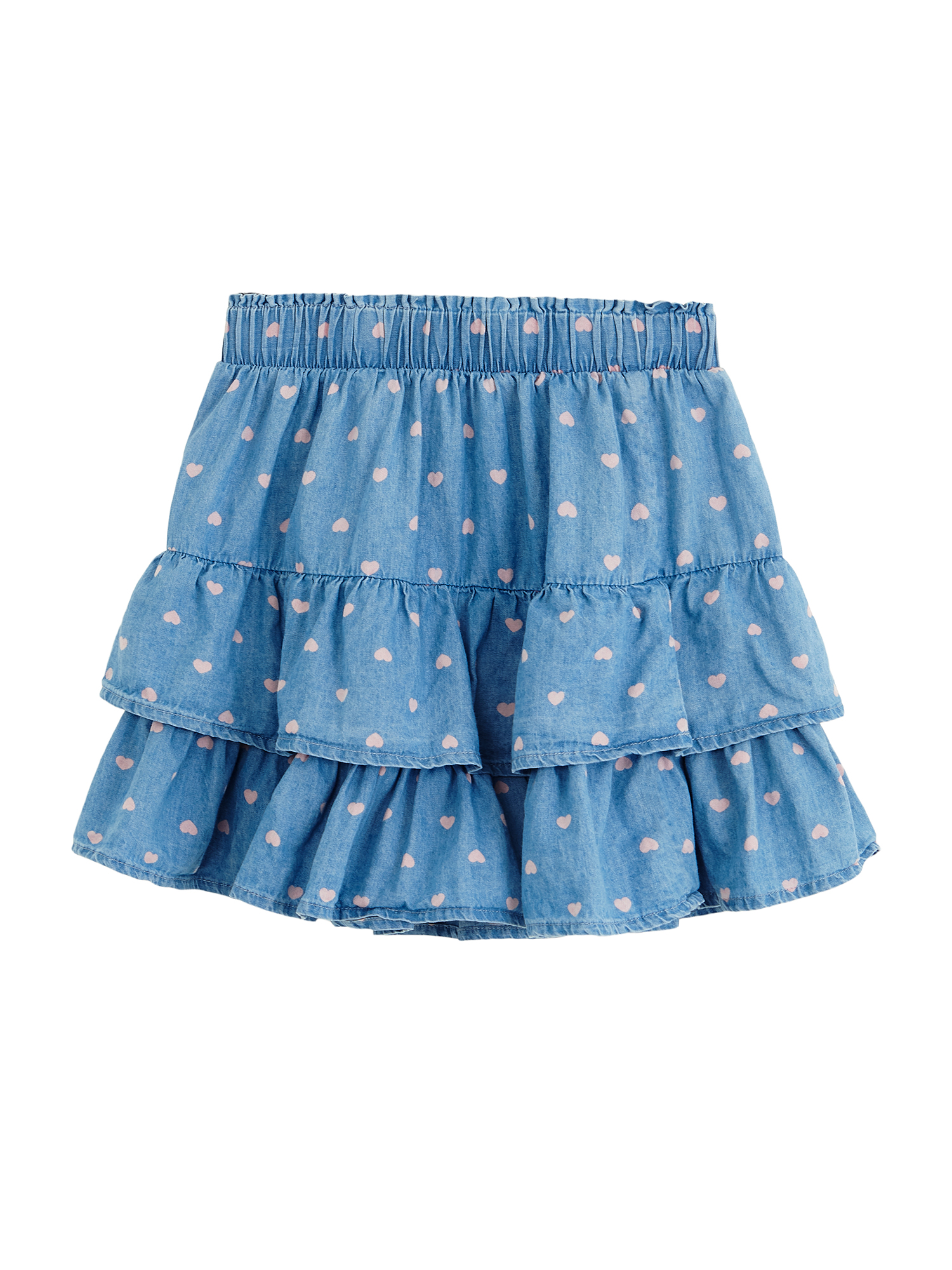 Way to Celebrate Girls' Valentine's Day Tiered Skirt, Sizes 4-18 & Plus