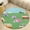 Flannel, variant on Dinosaur Street Art Illusion Round Area Rugs for Bedroom Living Room, 4FT Soft Comfy Indoor Circle Carpets, Floor Mat