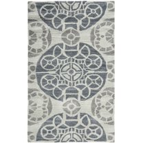 SAFAVIEH Wyndham Louise Medallion Area Rug, Silver/Blue, 2' x 3'