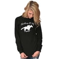 thumbnail image 4 of Talk Derby Me Kentucky Racing Plus Size Long Sleeve Graphic Tee Shirt Brisco Brands 2X, 4 of 5
