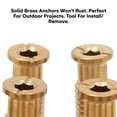 thumbnail image 3 of Wood Grip | 10 Pack MB1 Pool Cover Brass Anchor Head Screw Bolt for Concrete and Pavers | Loop Lock Pool Cover Parts | Pool Cover Replacement Parts | Loop Loc Spring Covers (10 Pack), Drywall Anchors, 3 of 6