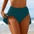 thumbnail image 2 of Feancey Swim Skirts with Briefs for Women Stretchy High Waist Mini Skirt Solid Color Casual Beach Short Skirt Pants Lightweight Comfort Athletic Skorts Multicolor L, 2 of 8