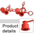 thumbnail image 3 of 2 Sets Flat For Hydraulic Coupler FOR Hydraulic Quick Connector Rubber Dust Cap 3/8inch, 3 of 9