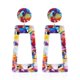 thumbnail image 1 of Pendientes de acetato de celulosa Yashi multicolor 2.7*6.7cm Peso 0.009kg, 1 of 3