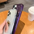 thumbnail image 5 of 3D Fold Rock Texture Plating Mirror Phone Case Compatible with iPhone Case (Black,iPhone 11), 5 of 7
