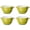 Green, variant on Ecodeco 16 oz Ceramic Soup Bowls with Handles - Stackable - Red Polka Dot - Set of 4