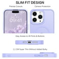 thumbnail image 6 of DUDUE Magnetic iPhone 14 Pro Case, Compatible with Magsafe 6.1", Translucent Matte Slim Shockproof Case for iPhone 14 Pro, Purple, 6 of 7