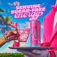 thumbnail image 3 of New Alani Energy Drink, Pink Slush Flavor, Sugar-Free, 12 fl oz Low-Calorie Energy Boost (Pack of 6), 3 of 5