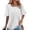 *White, variant on ClodeEU Women's Polka Dot Ruffle Sleeve Blouse,Square Neck Casual Tunic Top Army Green,Women's Plus L