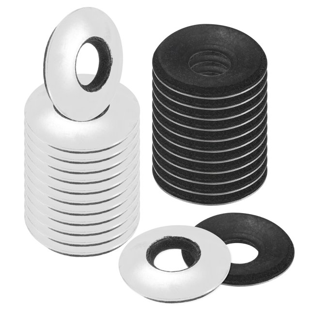 Juntas de goma selladoras unidas EPDM de 60 paquetes, juntas de goma de neopreno de acero inoxidable 304 de 5/16" x 3/4" OD