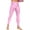 Pink, variant on TiaoBug Men's Glossy Yoga Gym Compression Pants Leggings Stretchy Workout Sports Tights Trousers White M
