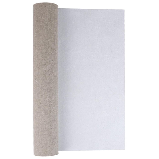 Tholdsy Natural Linen Canvas Primed Artists Art Solid Painting 0.38m Cloth Fabric cartulina