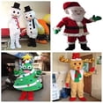 thumbnail image 4 of Disfraz de muñeco de dibujos animados de Navidad, disfraz de mascota de Papá Noel, traje para caminar para adultos, muñeco de nieve, alce, accesorios de vestir para cosplay, 4 of 5