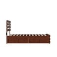thumbnail image 6 of AFI Oxford Twin Wood Platform Bed with Headboard, Footboard & 2 Storage Drawers, Walnut, 6 of 7