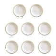 thumbnail image 1 of CSChome Party Tableware Kids Baby Shower Party Supplies Disposable Party Tableware Set Elegant Convenient -Saving Gold Rimmed Plates, 1 of 6