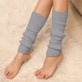 thumbnail image 5 of sususu Thin Knee High Socks for Women,Knitted Over The Knee Socks With Metal Winter Warm Stockings Leg Warmers for Cold Weather Fashion Comfort, 5 of 6