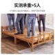 thumbnail image 3 of AOLIVIYA Cama de bambú Cama plegable para el almuerzo Cama simple doble de madera maciza Cama de tablero duro Oficina Siesta para adultos 1,2 metros, 3 of 4