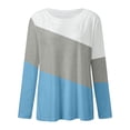 thumbnail image 4 of SNKSDGM Hauts Courts à Manches Longues Pack Blouses à Manches Longues pour Femmes pour le Travail T-Shirt Décontracté à Col Rond Manches Longues Imprimé Respirant TTTG, 4 of 4