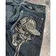 thumbnail image 5 of Pantalones vaqueros holgados informales con bordado de calavera americana para mujer Y2K Street Harajuku Vintage gótico de cintura alta Joker pantalones de pierna ancha, 5 of 5