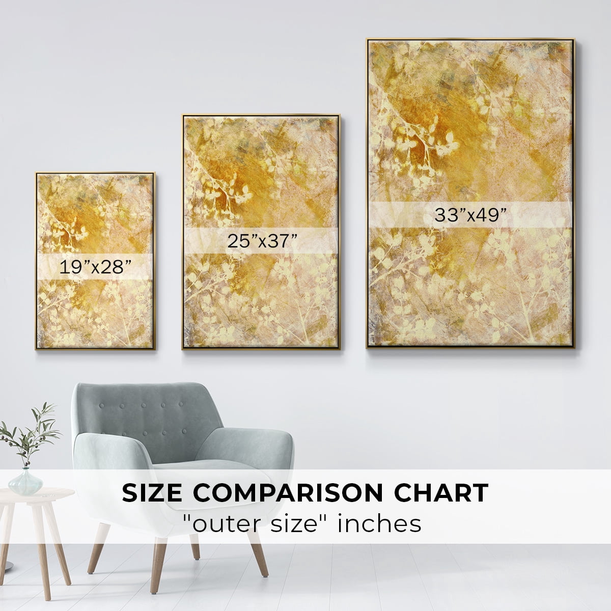 Rise and Shine Framed Premium Gallery Wrapped Canvas - Ready to Hang - 17 x 25 - Gold Floating Frame