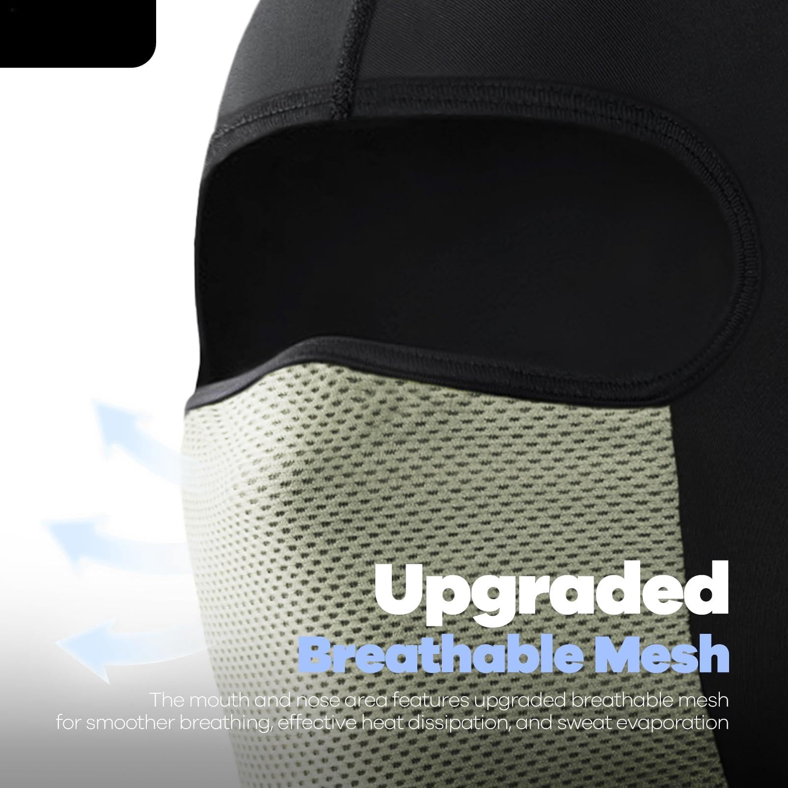 Balaclava Cycling Face Mask  Summer Ice Silk Mesh Sun Protection Ski For Men Women