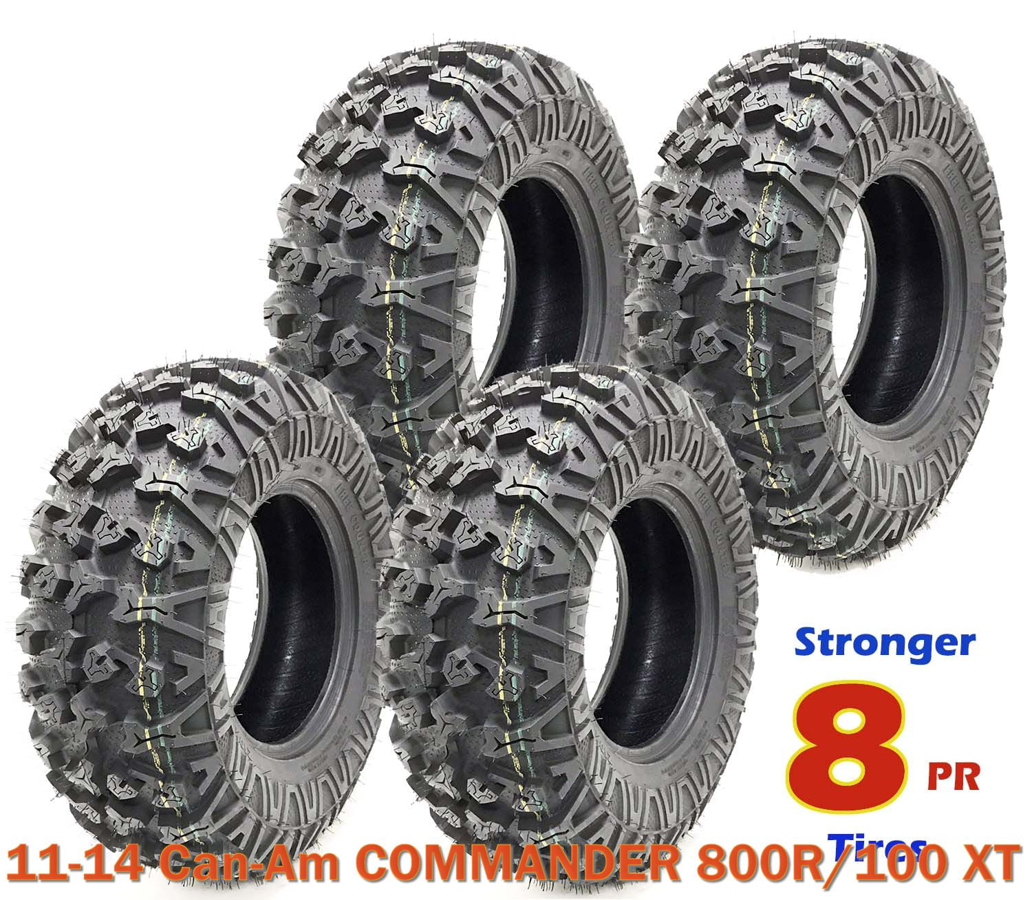 (4) Premium FREE COUNTRY 8PR ATV/UTV Tires 27x9x14 fit 1114 CanAm