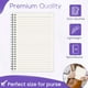 thumbnail image 5 of Cuaderno A5, Papel cuadriculado espiralado, Cuaderno de rayas, Cuaderno de notas en blanco, 80 páginas, Escritura de trabajo escolar, Papel grueso, Cubierta de plástico flexible, líneas horizontales, 5 of 6