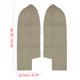 thumbnail image 4 of 1 Par Cubierta Reposa-Brazos Paneles Puerta Delantera Cuero Sintético Beige Coche, 4 of 7