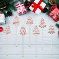 thumbnail image 3 of Picas de madera para árbol de Navidad TICIAGA, 14 unidades, decoración de doble cara, 3 of 5