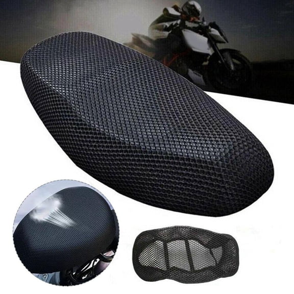 QHUDLV Motorbike Anti‑Slip Seat Cover,Breathable Mesh Pad,Universal Fit