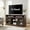 Brown, variant on Contemporary TV Media Stand Modern Entertainment Console for TV Up to 65" with Open and Closed Storage Space, Stone Gray, 60"W x 15.75"D x 29"H