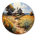thumbnail image 2 of Designart "Farmhouse Sunlit Haven Painting I" Farmhouse Oversized Wall Clock, 2 of 5