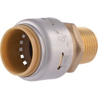 SharkBite/Cash Acme SharkBite Push-to-Connect Brass Male Adapter