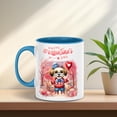thumbnail image 3 of Happy Valentine’s Day Adorable Havanese Puppy Holding Heart Balloon 11oz Accent Two-tone Mug Havanese Dog Lover Gifts Idea Coffee Tea Cup - 00030, 3 of 5
