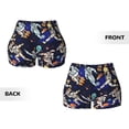 thumbnail image 3 of Sigee Astronauts in sport Print Women's High Waist Workout Shorts - Squat Proof, Tummy Control, Yoga and Gym Activewear-, 3 of 9