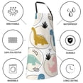 thumbnail image 5 of Naloa Cute Dinosaurs Apron Kitchen Aprons with Pockets for Women Men Chef, 5 of 8