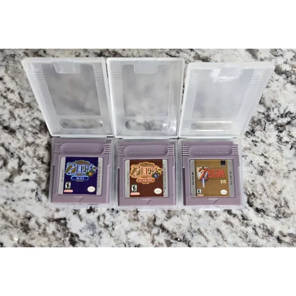 Legend of Zelda Awakening DX，Oracle of Ages，Oracle of Seasons 3piece set GBC Video Game for Game Boy