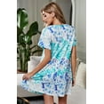 thumbnail image 1 of ABPHQTO Vestido azul con efecto tie dye de mujer Remain the Same, 1 of 5