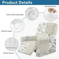 thumbnail image 5 of Xixirimido Floral Patchwork Pattern Recliner Chair Covers 4 Pieces, Stretch Lazy Boy Recliner Cover, Recliner Sofa Slipcover with Pockets, Furniture Protector for Living Room, Pets, Kids, 5 of 8