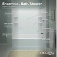thumbnail image 3 of Sterling 71110110 Ensemble 60" X 43-1/2" X 73-1/4" Vikrell Shower - Off White, 3 of 6