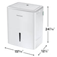 thumbnail image 4 of Frigidaire 50 Pint 4500 sq ft Smart Dehumidifier with Wi-Fi for Large Rooms, 2.7 Gallon Bucket or Drain Option, Humidity Control, FHDD5034Y1, 4 of 8