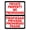Warning Sign 2, variant on Keep Work Area Clean Sign – 8x12 Inch RustFree Aluminum,Reflective & Weatherproof,Safety & Responsibility Reminder for Workplace or Facility,HighVisibility