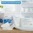 thumbnail image 2 of McKesson Cover Dressing Sponges, Sterile - Rayon/Cellulose, 4 in x 4 in, 2 per Pack, 600 Packs, 1200 Total, 2 of 9