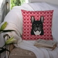 thumbnail image 3 of Carolines Treasures BB5297PW1414 French Bulldog Fabric Decorative Pillow, 14Hx14W, multicolor, 3 of 4
