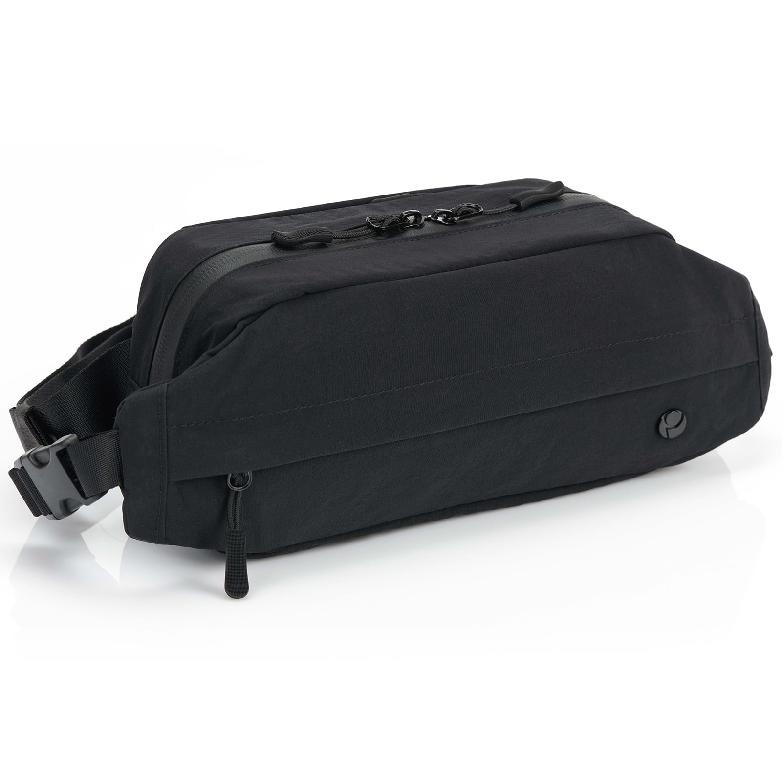 No Boundaries Nylon Sling Bag, Black - Walmart.com