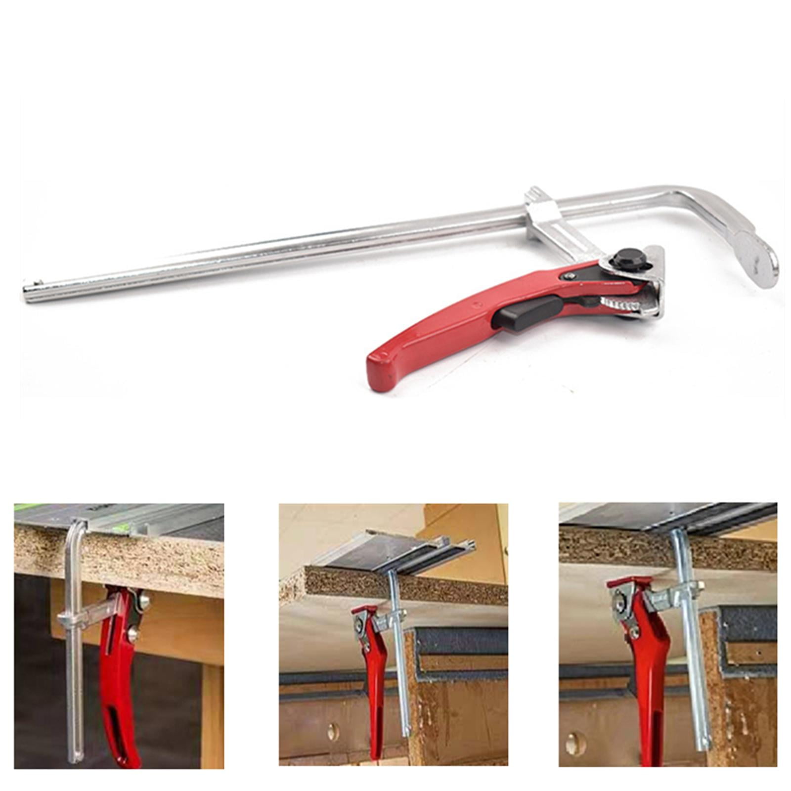 Multifunctional Heavy Duty Steel Ratcheting Table Clamp Bar Flat Head
