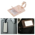 thumbnail image 5 of Unique Bargains 1 Pc Marble Pattern Luggage Tag for Travelling Brown Polyurethane, 5 of 5